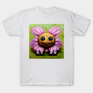 Cute flower monster oil painting T-Shirt